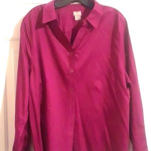 Chico Fushia Ladies Shirt Size 3